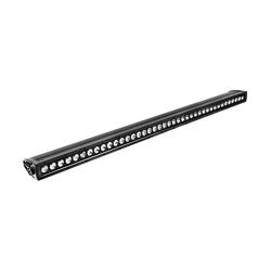 Light Bar, B-Force LED, Single Row, Spot/Flood, Rectangular, White Bulb, Clear Lens, Black Diamond Plate Faceplate, 9-30 V, 40 in. Length, Each