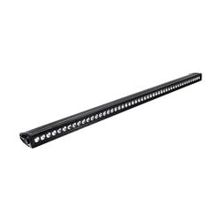 Light Bar, B-Force LED, Single Row, Spot/Flood, Rectangular, White Bulb, Clear Lens, Black Diamond Plate Faceplate, 9-30 V, 50 in. Length, Each