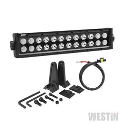 Light Bar, B-Force LED, Spot/Flood, Rectangular, White Bulb, Clear Lens, Black Diamond Plate Faceplate, 72 watts, 9-30 V, 12 in. Length, Each