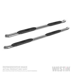 Step Bars, Nerf Bars, Pro Traxx 4, Stainless Steel, Polished, Toyota, Pair