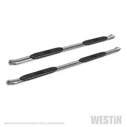 Step Bars, Nerf Bars, Pro Traxx, 4 in. Oval, Stainless Steel, Polished, Ram, Pair