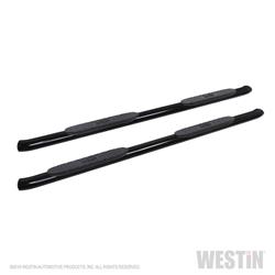 Step Bars, Nerf Bars, Pro Traxx, Oval, Steel, Black Powdercoated, 4 in. Diameter, Ram, Pair