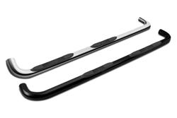 Step Bars, Nerf Bars, Platinum Series, Oval, Steel, Black Powdercoated, 4 in. Diameter, Toyota, Pair
