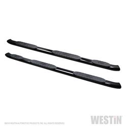 Step Bars, Nerf Bars, Pro Traxx 5 Wheel-to-Wheel, Oval, Steel, Black Powdercoated, 5 in. Diameter, Ram, Pair