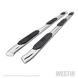 Step Bars, Nerf Bars, Pro Traxx 5 Wheel-to-Wheel, Stainless Steel, Polished, Chevy, GMC, Pair