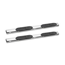 Step Bars, Nerf Bars, Pro Traxx, Oval, Stainless Steel, Polished, 6 in. Diameter, Dodge, Ram, Pair