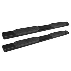 Step Bars, Nerf Bars, Pro Traxx, Oval, Steel, Black Powdercoated, 6 in. Diameter, Dodge, Ram, Pair