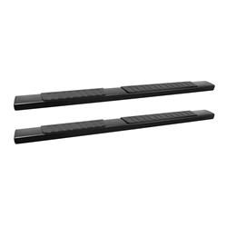 Step Bars, Nerf Bars, R7 Series, Aluminum, Black Powdercoated, 7 in. Diameter, Ford, Pair