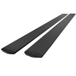 Power Running Boards, Pro-E, Aluminum, Black Textured, 6 in. Width, CrewMax,Toyota, Pair