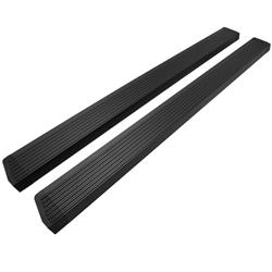 Power Running Boards, Pro-E, Aluminum, Black Textured, 6 in. Width, 4 Door, Jeep, Pair