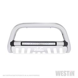 Grille Guard, Ultimate LED Bull Bar, One-piece, Stainless Steel, Chrome, Toyota, Each