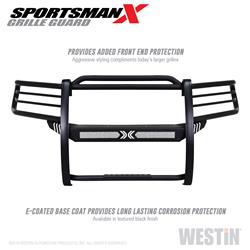 Grille Guard, Sportsman X, Steel, Black, Toyota, Each