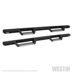 Nerf/Step Bar, HDX Drop Step, Stainless Steel, Black Textured, Ram, Pair
