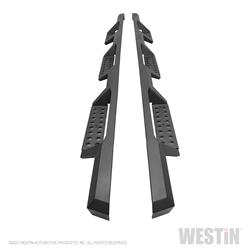 Step Bars, Nerf Bars, HDX, Wheel-to-Wheel, Steel, Black, Chevy, Pair