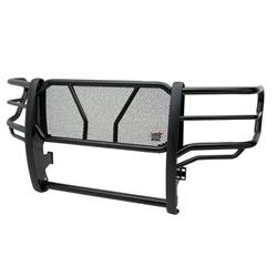 Grille Guard, HDX Heavy-Duty, One-piece, Steel, Black Powdercoated, Headlight Guards, Ford, Each