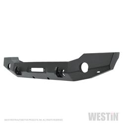 Bumper, WJ2 Full Width, Fabricated, Steel, Black Textured Powdercoated, Winch Mount, Front, Jeep, Each
