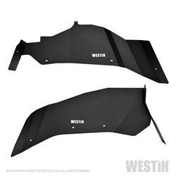 Fenders, Inner, Rear, Driver and Passenger Side, Steel, Black, Jeep, Pair