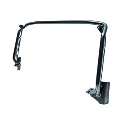 Auxiliary Light Mount Bracket, Snyper LED, Windshield Frame Bracket Style, Steel, Black Textured, 3 Light Capacity, Jeep, Each