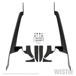 Auxiliary Light Mount Brackets, A-Pillar, Steel, Black Textured, Light Bar, Jeep, JL, JT, Kit