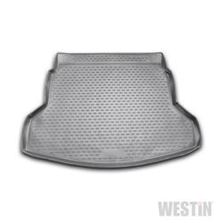 Floor Mat, Profile Floor Liner, Cargo Area, Rubberized Polymer, Black, Westin Logo, for use on Honda®, Each