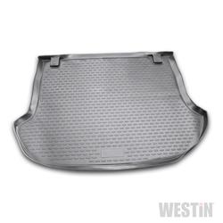 Floor Mat, Profile Floor Liner, Cargo Area, Rubberized Polymer, Black, Westin Logo, for Nissan, Each