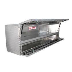 Truck Bed Toolbox, High Cap Stake Bed Contractor, 72.00 in. Wide, 24.00 in. High, 20.00 in. Deep, 2 Box, Aluminum, Polished, Stake Bed Mount, Each