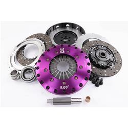 Clutch Kit Inc Chromoly Flywheel; 9.00 in. Twin Sprung Organic Clutch Discs