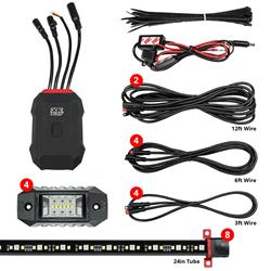 RGBW Addressable LED Underglow Kits XKalpha App Controlled
