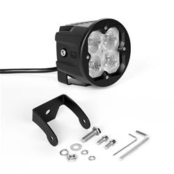 2pc Round XKchrome 20w LED Cube Light w/ RGB Accent Light Kit w/ Controller & Fog Mount- Flood Beam