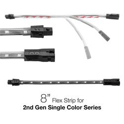 RED - 2nd Gen Single Color 8in Flex Strip Single Color