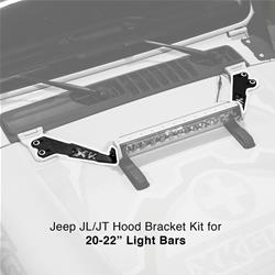 Jeep JK Hood 20" Light Bar Bracket Kit