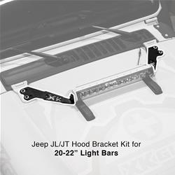 Jeep JL JT Hood 20" Light Bar Bracket Kit