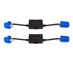 Auxiliary Light Wiring Harness, Error Canceller Capacitor, Fits Lite Elite and 2in 1 RGB Headlight Bulbs, 9007 Style, Pair