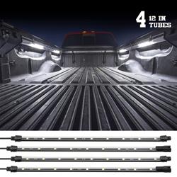 Accent Lights, LED Truck Bed Light Kit, White, Waterproof, Four Lights, Kit