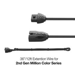 2nd Gen 2pin Extension Wire for Single Color Series 12FT