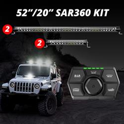 (2)52" (2)20" SAR360 Light Bar Kit Emergency Search and Rescue Light System