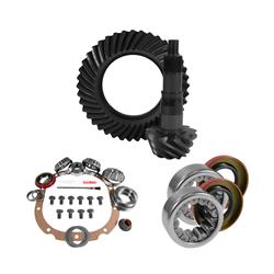 Ring and Pinion Gears,Yukon Gear & Axle 8.8" Ford, 4.56 Ratio Rear Ring & Pinion GearInstall Kit 2.99" OD Axle Bearings & Seals