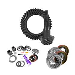 Ring and Pinion Gears,Yukon Gear & Axle 9.75" Ford, 4.11 Ratio Rear Ring & Pinion GearInstall Kit 2.99" OD Axle Bearings & Seals