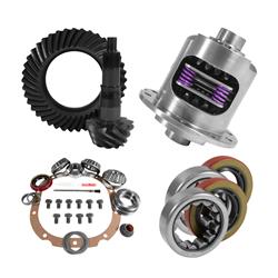 Ring and Pinion Gears,Yukon Gear & Axle 8.8" Ford, 3.55 Ratio Rear Ring & Pinion GearInstall Kit 28 Spline and 2.25" OD Axle Bearings & Seals