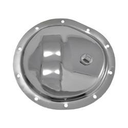 Differential Cover, 10-bolt, Steel, Chrome, GM 8.5 in., Front Only, Each