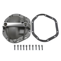 Differential Cover, Aluminum Girdle Cover, Natural, 10-bolt, Dana 44-HD, Each