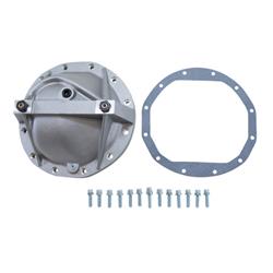 Differential Cover, Aluminum Girdle Cover, Natural, 12-bolt, GM 8.875 in. Passenger Car, Each