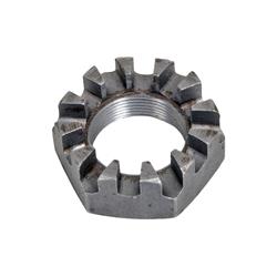 Axle Lock Nut, Castle Nut Locking Style, Steel, Natural, Front, Dana 44, Dana 60, Each