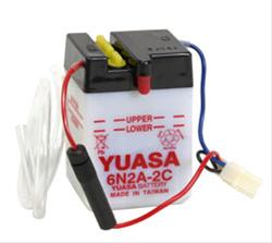 Battery, 6 V, Top Post, 2.750 in. Length, 1.875 in. Width, 4.187 in. Height, Each