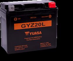 Batteries, Yuasa Maintenance Free Batteries, Starting, 12 V, Top, AGM, 15.20 lbs., Each