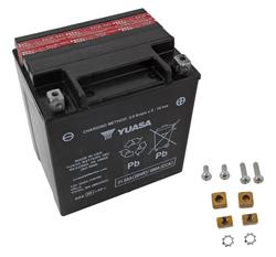 Battery, 12 V, 400 Cold Cranking Amps, Top Post, 6.563 in. Length, 5.000 in. Width, 6.875 in. Height, Each